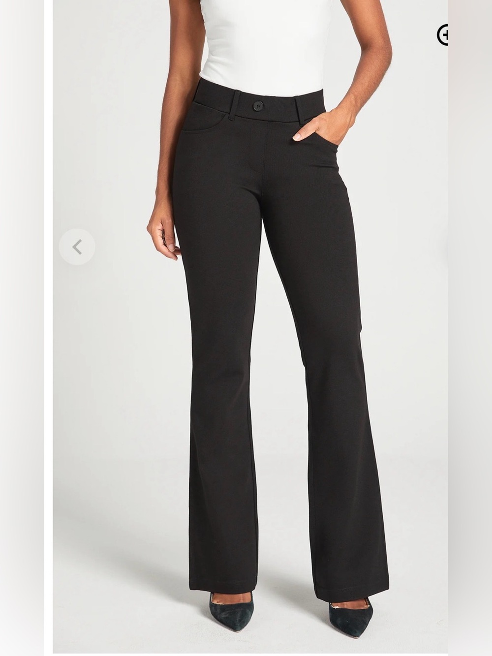 Betabrand 7-Pocket Dress Pant Yoga Pant Bootcut size XL